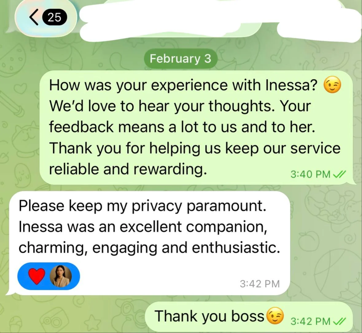 Inessa was an excellent companion - Manila Escort Review