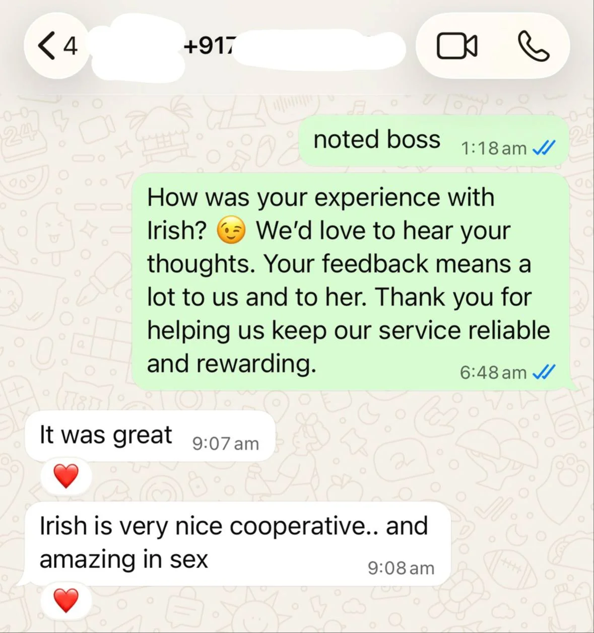 Irish was very nice and cooperative - Manila Escort Review