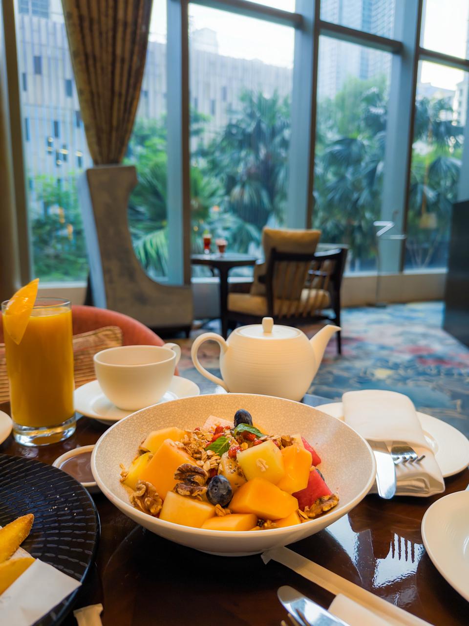 Fresh fruit bowl at High Street Lounge, Shangri-La The Fort BGC