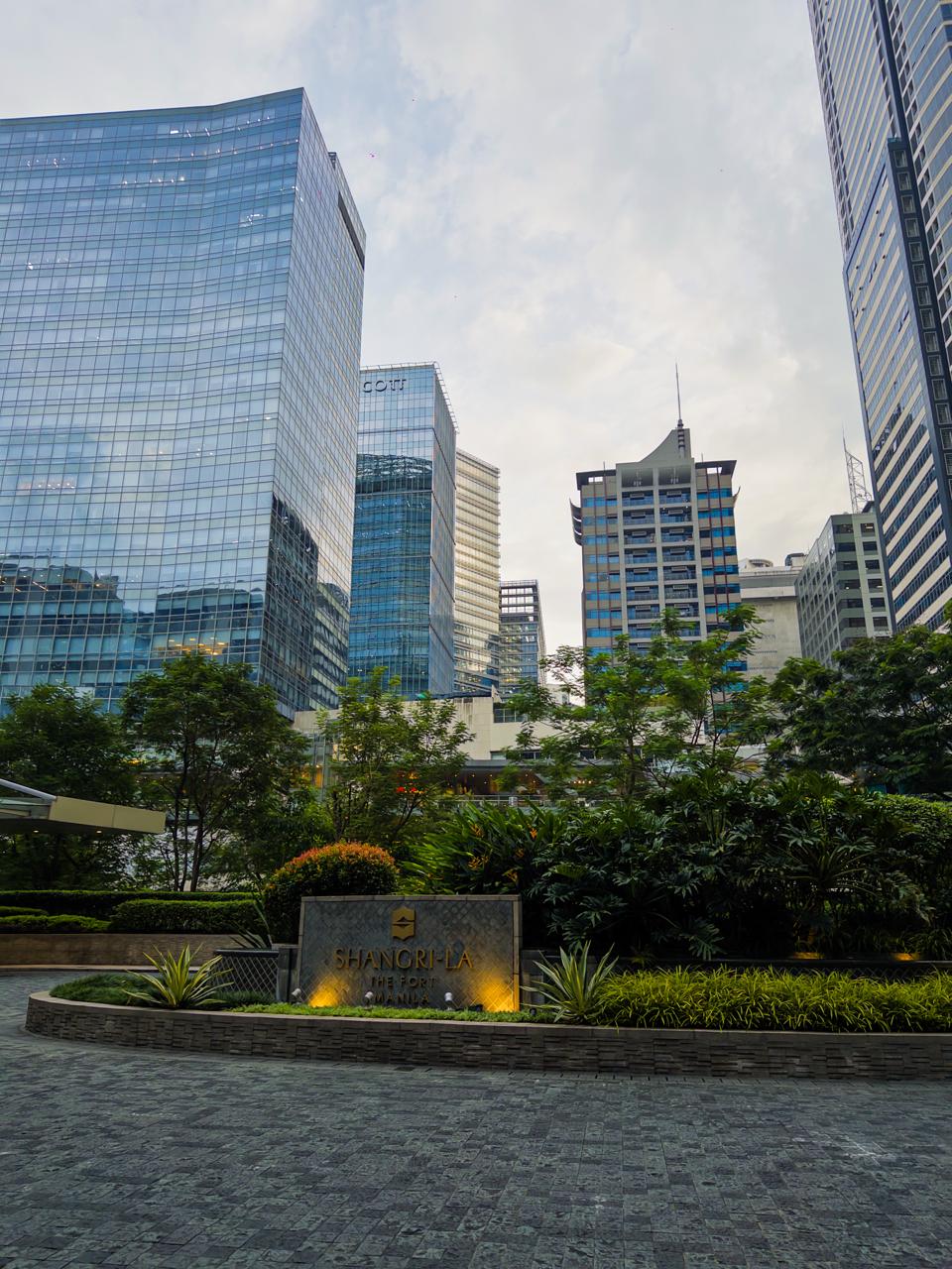Shangri-La The Fort Manila hotel exterior in BGC